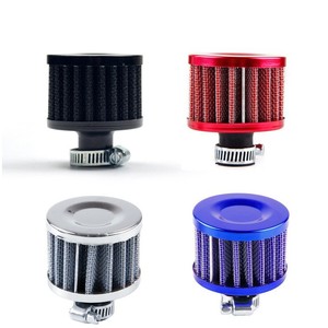 Filtro de aire tipo hongo de 12 mm, negro, plateado, azul, rojo, con patrón de carbono, para actualización y mejora AF015 - Product Image 2