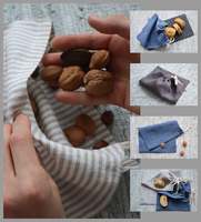 Sac à cordon en lin recyclable personnalisé pas cher fabriqué en Chine en 2016