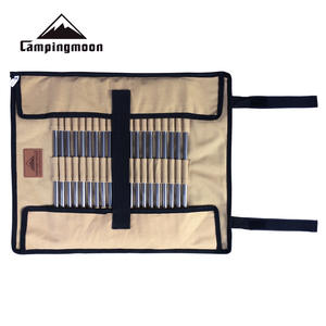 Campingmoon <b>Tent</b> Peg <b>Bag</b> Canvas 20 Pieces Double Layer Outdoor Camping Storage <b>Bag</b> - Product Image 2