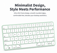 Nouveau clavier magique A2450 pour iMac, Mac, iPad, sans fil, USB-C, fonctionnement à ciseaux, matériau plastique, couleur verte, touches programmables