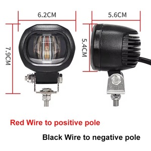 Lampu Peringatan Forklift LED 12V-80V Merah Biru Garis Zona Keamanan Lampu Kerja Sorot Satu Garis Batas Lampu Kerja untuk Fork Truck - Product Image 2