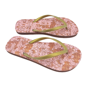 Chanclas rosas al por mayor, parte superior de PVC, chanclas de plataforma con suela de PE para verano y playa, estilo tropical para mujer - Product Image 2