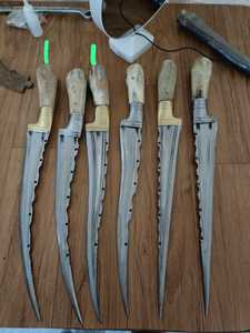 Mango de asta de ciervo de madera Original hecho a mano de primera calidad mejor acero de Damasco de alto carbono supervivencia al aire libre caza Camping cuchillos - Product Image 4