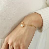 Ensemble de bijoux pour femmes en forme de cœur, 3 pièces, bijoux de couple pour le festival Qixi, comprenant un collier, un bracelet et des boucles d'oreilles