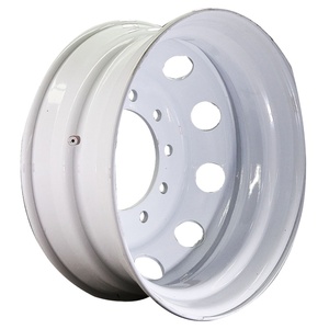 Vente chaude Remorque En Alliage D'aluminium 17.5X6.00 Tubeless Jante De Roue De Camion En Acier pour Pneu 215/75R17.5 8R17.5 - Product Image 4