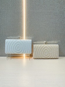 New European American Fashion Evening Wedding Bridesmaid Gift Shoulder Ball <b>Clutch</b> Bag Pearl Beads Decoration Spring Tanjing - Product Image 4