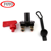 Interrupteur de déconnexion de batterie de marque FOYO, boîtier polyvalent, couvercle à clé, anti-corrosion, pour accessoires de bateau/yacht/kayak/embarcation