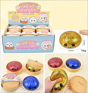 JY Custom Squishy TPR Bubble Stress Relief Squeeze <b>Toy</b> Kawaii Dumpling Sensory <b>Toy</b> Unisex 14 Years & up <b>Desk</b> Decor Gift - Product Image 4