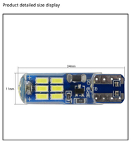 A80 Auto LED Breite Lampe T10 15SMD Epoxy Lese lampe Kennzeichen leuchte kleines Licht W5W Silikon t10 LED DC12V