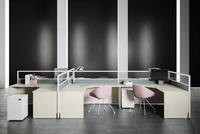 Cloison de bureau insonorisée avec panneau de mousse acoustique haute densité pour poste de travail calme et concentré en espace ouvert