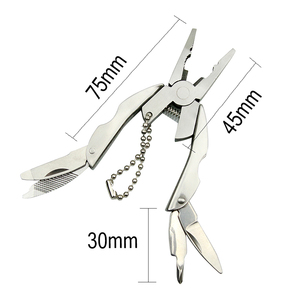 Outdoor Mini Folding Muilti-functional Plier Clamp <strong>Keychain</strong> Outdoor Hiking <strong>Tool</strong> Pocket Multitools Knife