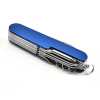 Couteau de poche multifonction 11-en-1 en acier inoxydable avec lime, lame de scie et tournevis - Outil de survie pliable pour le camping et les activités de plein air, personnalisable OEM