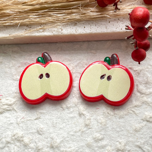 Accessoires DIY tendance en résine pour décoration de chaussures, motifs <span class=keywords><strong>Lapin</strong></span>, Pomme, Lunettes, personnalisés et créatifs - Product Image 6