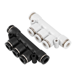 Pk Five Way Pneumatic <b>Connector</b> <b>Quick</b> Plug Plastic Multi Head Air Hose Coupling For Industrial Use - Product Image 2