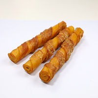 Offre Spéciale Friandises Sèches pour Chiens : Bâtonnets de Porc et Poulet en Os Naturel de 5 pouces, Enroulés, pour le Nettoyage des Dents, Riches en Protéines, pour Chiens Sensibles