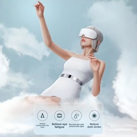 Mascarilla Ocular Hidratante con Vapor Nano, Masajeador de 16 Cabezas, Música Bluetooth, Temporizador, Banda Ajustable, Dispositivo de Relajación OEM