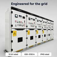 Armoire de distribution d'énergie intérieure haute tension 12 kV, blindée métallique, amovible