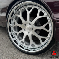Jantes forgées rétro SJ Deep Dish 2 pièces 17-22 pouces 5x112 5x120 5x130 pour VW Beetle Golf MK1 MK2 Audi 100 Véhicule Old School