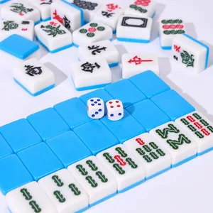 <span class=keywords><strong>Jeu</strong></span> de Mahjong miniature 24/26/30 mm, ensemble de voyage portable, 144 pièces, Mahjong chinois classique, <span class=keywords><strong>jeu</strong></span> de table familial traditionnel chinois - Product Image 1
