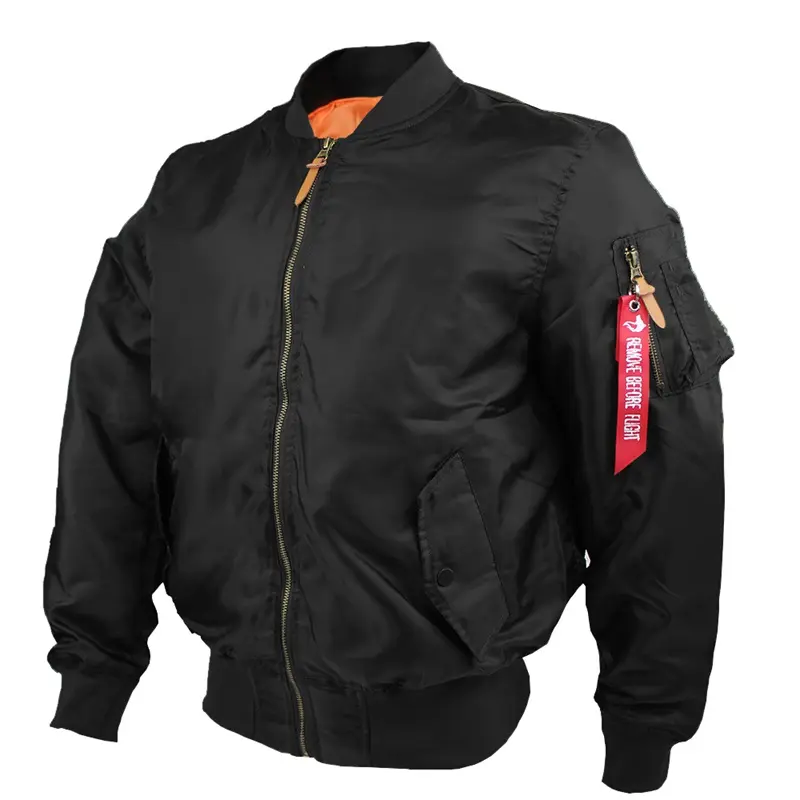 Classic Unisex Sportswear Baseball Jackets Windproof Coat Wholesale Teen Boy Customized Blank Flight Bomber Jacket