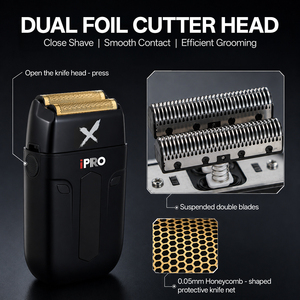 <span class=keywords><strong>Afeitadora</strong></span> <span class=keywords><strong>Eléctrica</strong></span> de Alta Calidad con Logotipo Personalizado, 8800 RPM, Doble Cuchilla para Cuerpo y Rostro, con Pantalla LED y Fuente de Alimentación USB - Product Image 5