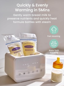 Calentador de Leche para Bebés Inteligente de Doble Biberón con Temperatura Constante, Pantalla Táctil, Calentador de Leche 2 en 1 y Esterilizador de Biberones - Product Image 4