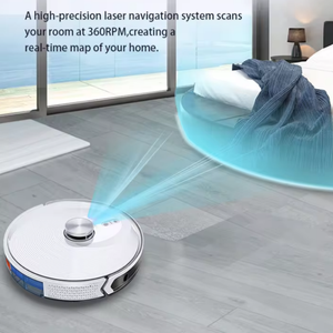 <span class=keywords><strong>Robot</strong></span> Aspirador de Gran Capacidad para Limpieza de Habitaciones, 3000PA, <span class=keywords><strong>con</strong></span> Función de <span class=keywords><strong>Mapeo</strong></span> y Aplicación, de Fábrica en Shenzhen - Product Image 1