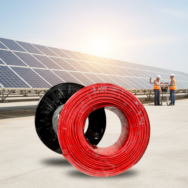 Wholesaler PV Solar Cable PV 1-F Cable 4mm2/6mm2 Tinned Copper Rated 1.8KV PVC Insulated Solid Conductor Heating in Stock