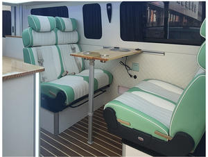 Siège <span class=keywords><strong>de</strong></span> voiture pliable <span class=keywords><strong>en</strong></span> cuir personnalisable à vente chaude pour fourgon, <span class=keywords><strong>camping</strong></span>-<span class=keywords><strong>car</strong></span>, VR avec canapé-lit et 2 sièges - Product Image 6