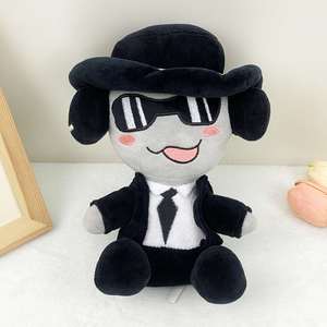 Peluche Mew Forsaken Chance en peluche noire avec lunettes de soleil, jouet en peluche de dessin animé, cadeaux pour enfants - Product Image 3
