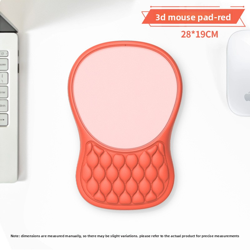 Tapis de souris tridimensionnel 3D-rouge