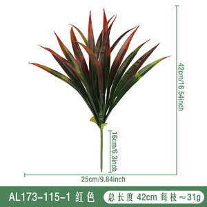 Ramo de Plantas Verdes Artificiales, Flores de Seda Suave de Plástico PU, Decoración para el Hogar y Exteriores, Resistentes a los Rayos UV, Accesorios para Bodas - Product Image 3