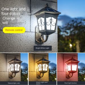 Applique murale extérieure de style européen lumière LED surdimensionnée IP65 étanche E27 balcon cour jardin solaire matériau en aluminium - Product Image 3