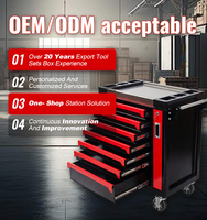 Gabinete de Acero Industrial con Ruedas para Taller Automotriz, Kit de Herramientas de 471 Piezas y 12 Cajones, Carro de Herramientas