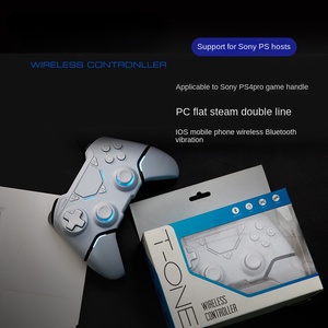 Nouvelle tendance <span class=keywords><strong>sony</strong></span> <span class=keywords><strong>ps4</strong></span> pro <span class=keywords><strong>gamepad</strong></span> pc tablette vapeur double ligne ios téléphone portable sans fil bluetooth vibration contrôleur accessoire - Product Image 3