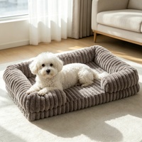 Lit pour animaux de compagnie et niche pour chat de luxe, écologique, solide et tendance, tapis chaud d'hiver pour grands chiens et chats, lavable