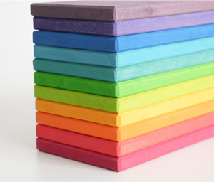 Bằng Gỗ Cầu Vồng Xếp Chồng Khối Set - Montessori Màu Gradient Xây Dựng Đồ Chơi Cho Trẻ Mới Biết Đi Đầu Giáo Dục & Sáng Tạo Phát Triển - Product Image 2