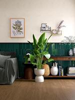 Revêtement mural 3D intérieur 50x200 effet brique, brillant, antidérapant, avec texture florale et végétale, pour crédence de cuisine et salle de bain