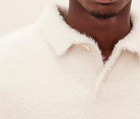 Hiver Léopard Manches Longues pour Pull en Fausse Fourrure Brossée Mohair Pull pour Hommes Col Rond Logo Avant Personnalisé