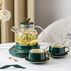 Bouilloire électrique en verre 1-1,5 L, mini-bouilloire isolée pour la maison et le bureau - Product Image 1