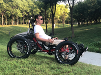 Nouveau Design Quadricycle Électrique Tout-Terrain Couché à Quatre Roues pour Adulte, Vélo Quad Couché pour Une Personne