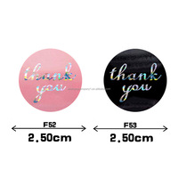 5cm Cercle Rond Autocollant Logo Personnalisé Imprimé Papier Adhésif Merci Autocollants Étiquettes D'emballage