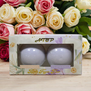 Huiles essentielles 100% naturelles faites à la main à la fleur de cerisier pour bain, <span class=keywords><strong>duo</strong></span> de bombes de bain effervescentes - Product Image 4