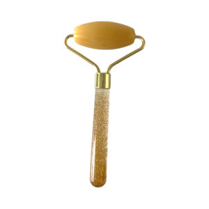 ลูกกลิ้งหินโรสควอตซ์ธรรมชาติทำจากหินหยกคริสตัลสีชมพูแท้สำหรับดูแลผิวหน้า100% - Product Image 4