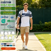 Fournisseur en gros de chemises de golf de style hawaïen, fabricant de polos unisexes à motif lettres, extensibles et performants