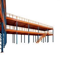 HONGXIN Étagère de mezzanine robuste en acier laminé à froid sans boulons, avec revêtement en poudre, réglable, protection contre la corrosion, plaque en acier massif