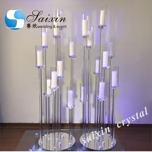 ZT-323L New <strong>Wedding</strong> <strong>Table</strong> <strong>Centre</strong> <strong>Piece</strong> Crystal Candelabra - Product Image 4