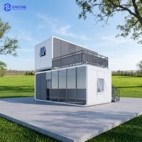 Maison préfabriquée modulaire en acier isolée à double étage, design chinois écologique, avec panneaux sandwich Apple Cabin, pour hôtel