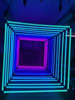 Lumière matricielle LED RGB 24V 360 IP65 pour scène, fête, concert, boîte de nuit avec contrôle DMX/Artnet