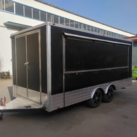 Camion de nourriture de concession de cuisine complète personnalisée nouvelle remorque de barbecue entièrement équipée pour hamburger remorque de nourriture carrée de hot-dog